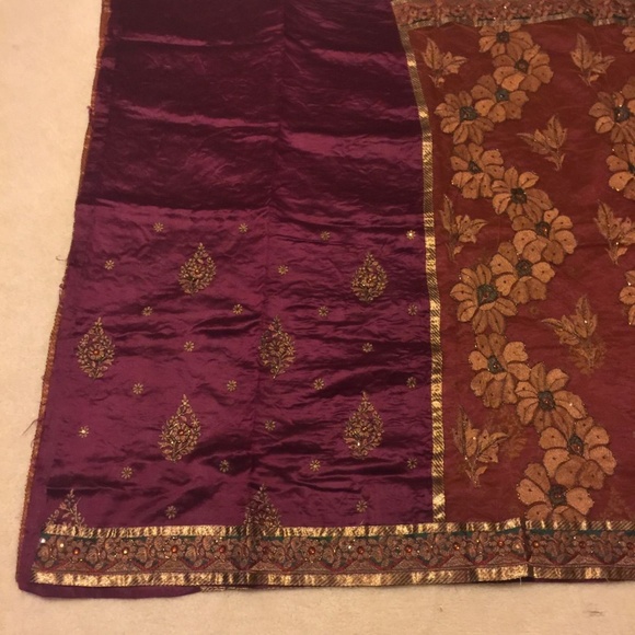 Half net Half tussar silk sari - Picture 3 of 6
